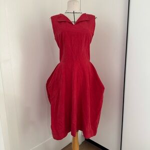 Vivienne Westwood Vibrant Red Cotton Dress - 44